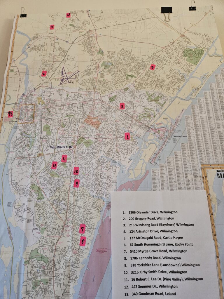 Map of Greenhouse Tour 2025